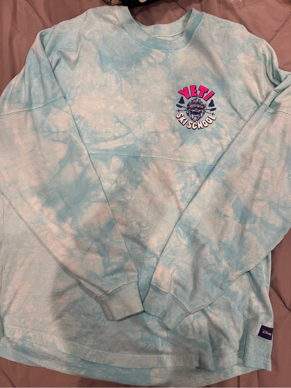 Loungefly Animal Kingdom Yeti Ski School Tie-Dye Long Sleeve Tee -